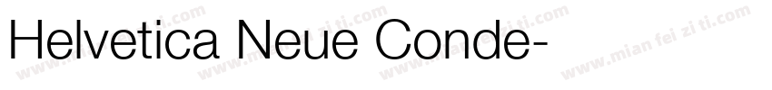 Helvetica Neue Conde字体转换